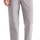 Libin Men's Golf Pants Classic Fit Flat Front Work Dress Pants 29" 31" 33" Stretch Casual Pants Lightweight with Pockets (Gray, L)