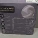 Heated Blanket Electric Blanket,Cozy Faux Rabbit Fur & Soft Flannel Warm Heater Throw Blanket with 5 Fast Heating Levels &10Hours Auto-Off Over-Heat Protection50" x 60" (Grey)