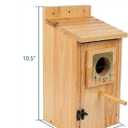 Bird Houses for Outside Clearance with Copper Guard, Cedar Bird House Outdoor, Bluebird Finch Swallow Wren Chickadee No Assembly Required, 1 Pack
