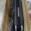 LET'S CAMP 2 Pack Folding Stadium Seats, Portable Bleacher Chairs with Comfortable Cushions, Cup Holder and Mesh Bag, Perfect for Sports Games and Outdoor Activities