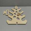 Dumbbell Rack Stand Only, Wooden 4-Tier Small Weight Holders for 5-15lbs Free Weights & Women, Compact A-Frame Hand Weight Rack for Home Gym Space Saving (Dumbbells Not Included)