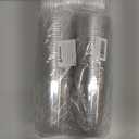 Round Bottom Clear Plastic Cups with Sip Lids, 50 Sets, 16 Oz Disposable Iced Coffee Cups with Strawless Lids To Go Cold Drink Cups for Smoothies, Juices, Party Catering
