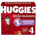 Huggies Little Movers Diapers - Size 4 - 120ct