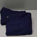 CHICME 2 Piece Lounge Outfit Long Sleeve Knit Pullover Tops Drawstring Pants Set Tracksuit Sweatsuit (M, Blue)