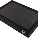 Displaying Box 36 Slots Black Pu Leather Storage Science Education Toy