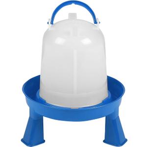 Double-Tuf Poultry Waterer with Legs | Durable Water Container | Carrying Handle for Chickens & Birds | Chicken Waterer | 1.5 Quart