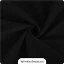 Fitable 8 Pack Round Tablecloths: Stain Resistant Wrinkle Free Circle Table Clothes, Washable Reusable Polyester Table Covers for Wedding Party Birthday Banquet Reception(Black, 120 Inch)