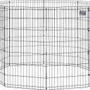 MidWest Homes for Pets 48-Inch Exercise Pen, for Indoor and Outdoor use, 16 Sq Feet of Play, Folding Dog Pen, No Door Design for Maximum Security, Easy to Set Up, Foldable Dog Playpen