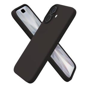 ORNARTO Compatible with iPhone 17 Case 6.3, Slim Liquid Silicone 3 Layers Full Covered Soft Gel Rubber Phone Case Protective Cover 6.3 Inch, Espresso