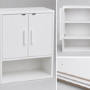 Bathroom Wall Cabinet, Medicine Cabinet, 15 x 7.1 x 16.1Inches, Adjustable Shelf, Over The Toilet Wall Storage Cabinet, for Bathroom, Bedroom, White
