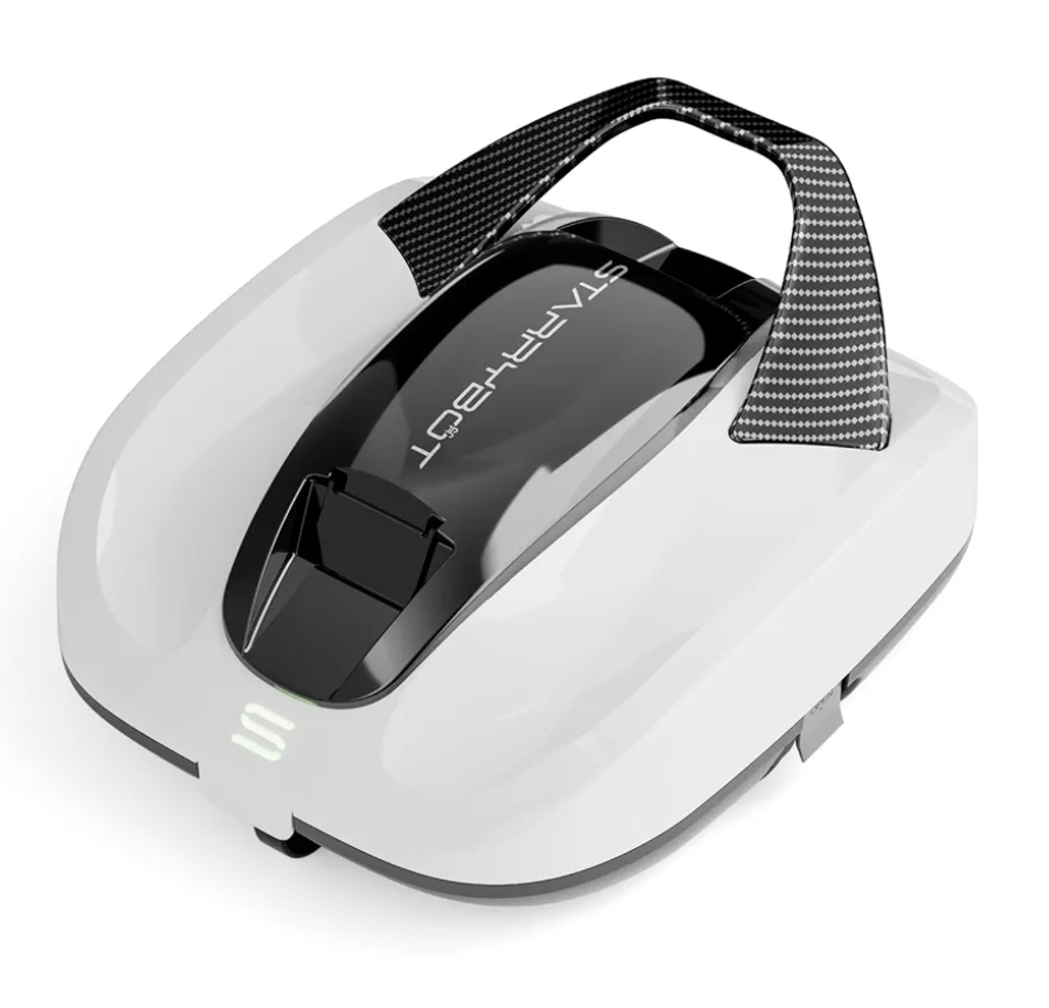 Cordless Robotic Pool Cleaner, Portable Swimming Robotic Pool Vacuum Self-Parking Technology,150Mins Runtime,Pool up to 900 Sq.Ft, Ideal for Above-Ground Pools
