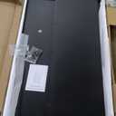 Oakland Living 6 ft. X 4 ft. Black Freestanding Metal Privacy Screen Room Divider with Flower Box (BLACK-FB-GEO)