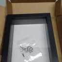 Americanflat 5x7 Shadow Box Frame with Shatter-Resistant Glass - Silhouette Collection - Small Shadow Box Display Case for Tabletop and Wall Display - Black with Soft Felt Back