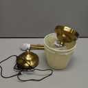 KDG Cordless LED Table Lamp Set of 2, Portables Fabric Shade Desk Lamps, 4000mAh Rechargeable Battery Powered Lighting, Dimmable Light for Dining Room, Bedroom, Bedside, Night Light, Balcony (Nickel)