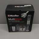 Mueller Multistick 5-in-1 Immersion Blender Handheld, 12 Speed Hand Mixer - Turbo Boost, Heaviest Duty Copper Motor, Titanium Blades Hand Blender, Milk Frother Wand, Whisk, Beaker, Chopper, Grey (Gray)