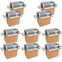 10 Pack Insulated Shipping Boxes with Aluminum Foil Liner,Thermal Insulation Cold Pack Shipping Boxes for Frozen Food, Reusable Styrofoam Cooler Box, Large Mailing Box, 19 x 12 x 16