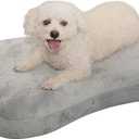 Dog Bed Washable Pet Bed with Waterproof Air Mattress (Crystal Silky, L-41.3x29.5x4.7in)
