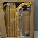 JIUYOTREE Metal 43.3 Inches Garment Rack with Bottom Shelf Clothing Rack for Hanging Clothes Coats Skirts Shirts Sweaters Gold