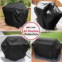 Unicook Grill Cover 55 Inch for Outdoor Grill, Heavy Duty, Waterproof, Fade Resistant, BBQ Cover with Handles/Straps/Air Vents, Compatible with Weber Charbroil Nexgrill Gas BBQs etc
