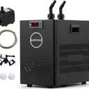 1/13 HP Aquarium Chiller 26 Gallon Fish Tank Water Chiller
Quiet Compressor Refrigeration, Precise Temperature Control, With Pump & Hose, For Axolotls Coral Reef and Hydroponics