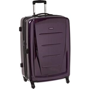 Samsonite Winfield 2 Hardside Expandable Luggage with Spinner Wheels, Purple, Checked-Large 28-Inch