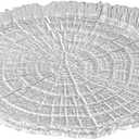 Household annual ring glass flat plate, creative irregular glass plate - version (style)