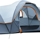 Camping Tent 10 Person, Family Tent for Camping with Rainfly
18 x 9 x 6.9 ft Roomy Interior, Large Mesh Windows, Double-Layer Design, Weather Resistant Outdoor Tent for Family Adventures
