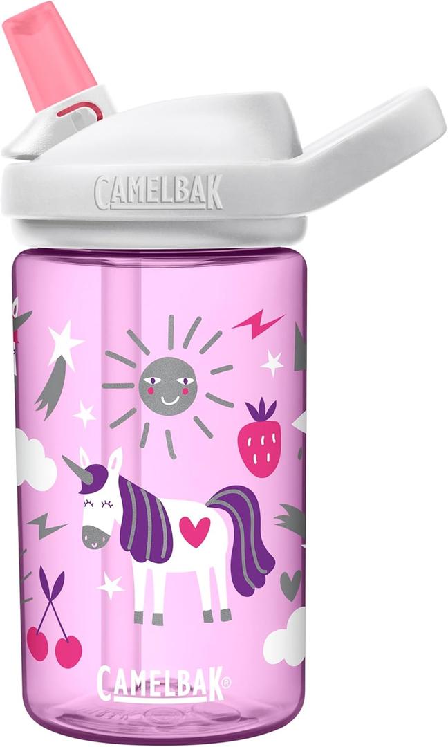 CamelBak Eddy+ Kids Bite Valve Straw Tritan Water Bottle (Unicorn Party) CamelBak Eddy+ Kids Bite Valve Straw Tritan Water Bottle (Unicorn Party)