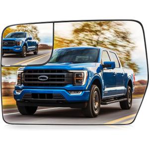 Left Driver Side Mirror Glass Replacement for 2011 2012 2013 2014 Ford F150 Heated Rearview Mirror Glass Replace BL3Z-17K707-E