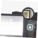 Hemoton Computer Rearview Mirror 3-Pack with Suction Cups for Office Cubicle Desk Safety Viewing Compact Rearview Magnifying Mirror 2.95 Inch Pc Material