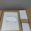 Enga Luxury Bathtub Shower System, Ceiling Mount 14x20 Inch LED Shower Head with 6 Inch Shower Head, Up/Down Waterfall Tub Spout Shower Faucet Set, Brushed Nickel