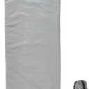 Ultralight Backpacking Sleeping Bag 1.77lbs, Warm Weather Sleeping Bag 50-63, Nylon Shell and Lining, Waterproof, Compact and Lightweight for Backpacking Camping Hiking (STONE GREY)