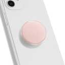 OnTheGrip Cute Solid Macaron Color Round Shape Collapsible Mobile Phone Grip Stand Holder for Smartphone Tablet Cell Phone Accessory (Pink)