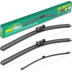 26" 16" 13" Windshield Wiper Blades Replacement for BMW X1 2016 2017 2018 2019 2020 2021 2022 2023 2024 2025 F48 U11 Premium All Weather Front Rear Wipers Set - OEM Quality (Pack of 3)