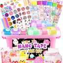 ZiZa Nano Tape Bubble Kit for Kids, Nano Tape Squishy Maker Making Kit, Birthday Arts and Crafts Toys Gifts for Girls, Kids Toys for Girls 4-6 6-8 7-8 8-10 10-12