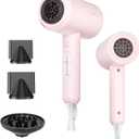 SHRATE Lightweight Ionic Hair Dryer with Diffuser - Powerful 1800W Blow Dryer for Fast Drying - Professional Low Noise Mini Hair Dryer for Travel, Gifts, Hair Styling