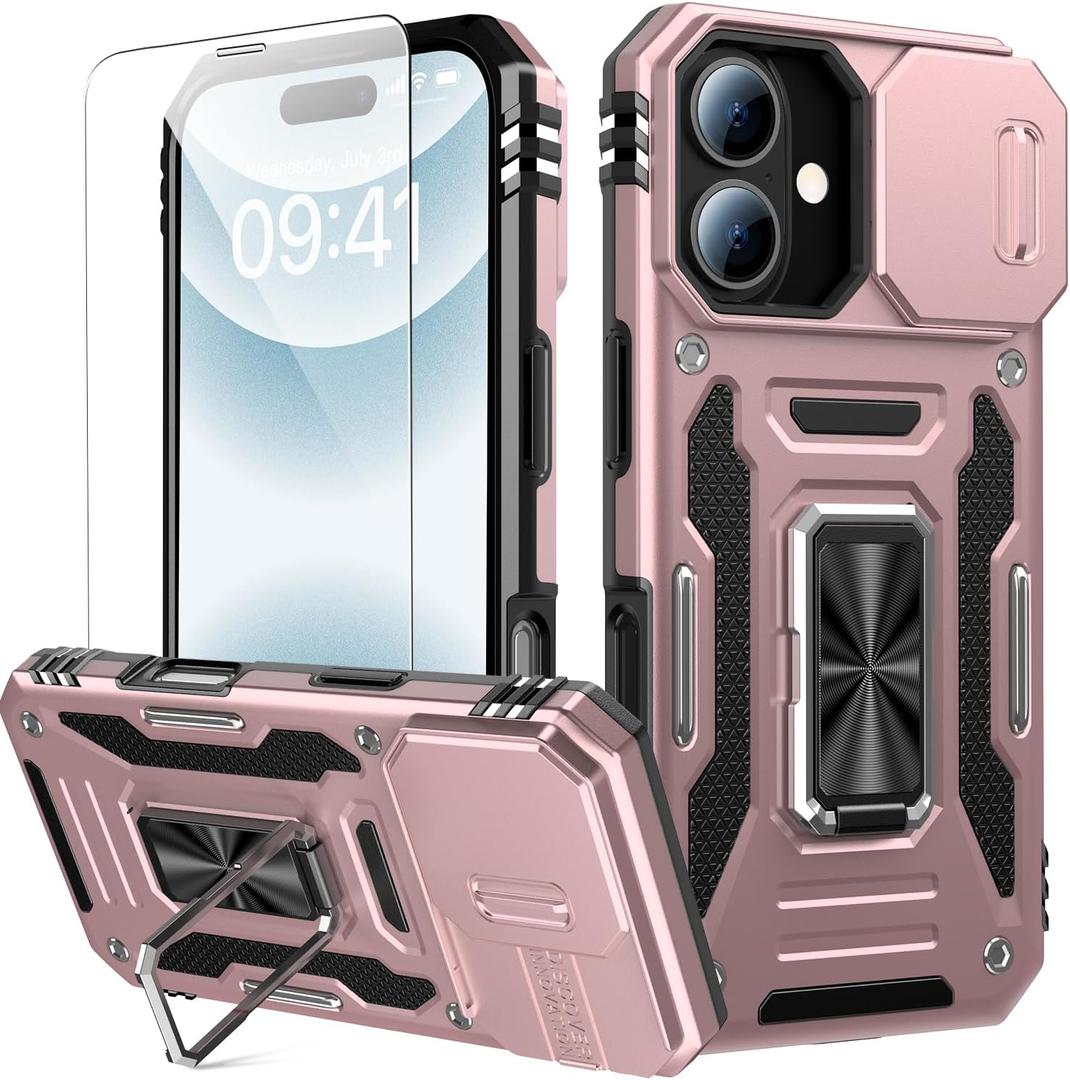 Goodon for iPhone 17 Case with Sliding Camera Cover