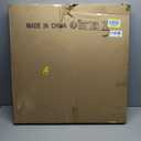 Rustic Large Decorative Wall Clock with White Metal Frame & Navy Blue Wood (30-inch)