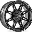 Rough Country 94 Series One-Piece Aluminum Wheel - 20x10, 6x5.5"/6x135mm Bolt Pattern, 18mm Offset, Matte Black