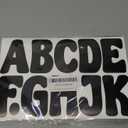 150 PCS Letter Stickers Large Bulletin Board Letters Alphabet Number Stickers Vinyl Waterproof Self-Adhesive Stick on Letters for Poster Board Mailbox Crafts Classroom Home Party Decor(Black, 3 Inch)