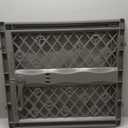 MYPET North States Paws Portable Pet Gate: 26-40" Wide. Pressure Mount. No Tools Needed. Made in USA, 23" Tall, Expandable, Durable Dog Gates for Doorways, Fieldstone Gray