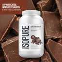 Isopure Low Carb 100% Pure Whey Isolate Protein Powder, Gluten Free, With Vitamins, Dutch Chocolate, 25g Protein Per Serving, 3.07 Lbs, 41 Servings (Packaging May Vary) (EXP 09/29/27)