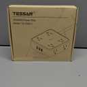 TESSAN Surge Protector Power Strip, 5 Ft Flat Plug Extension Cord with 3 USB (1 USB C) 8 Outlets, 1250W, 900J Protection, 3 Sided Outlet Extender with Power Switch for Office, Dorm Room Essentials (Grey)