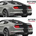 Glossy Black Spoiler Wing Compatible with 6th Gen 2015-2023 Ford Mustang 2-Door Coupe, Trunk Spoiler for V6/V8/EcoBoost/GT/Bullitt/Mach 1/Shelby