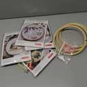 DIY Embroidery Kit for Adults with Pattern,Cotton Threads,Needles,Instruction,20cm Hoop,for Decor Home Room, Pack Of 4 