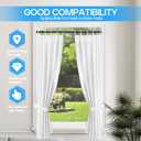 Tension Curtain Rod Black Tension Rod 28 To 48 Inch Spring Curtain Rods Non Slip Tension Rods 1pcs For Windows No Drilling Adjustable Tension Rods of Curtains Window Closet Kitchen Wardrobe