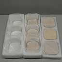 22oz Airtight Square Spice Containers with Bamboo Lid Set of 6 (650ml) Kitchen Pantry Organization Jar Stackable Spice Jar, for Sugar, Tea, Cookies and Coffee beans (with Black Lable)