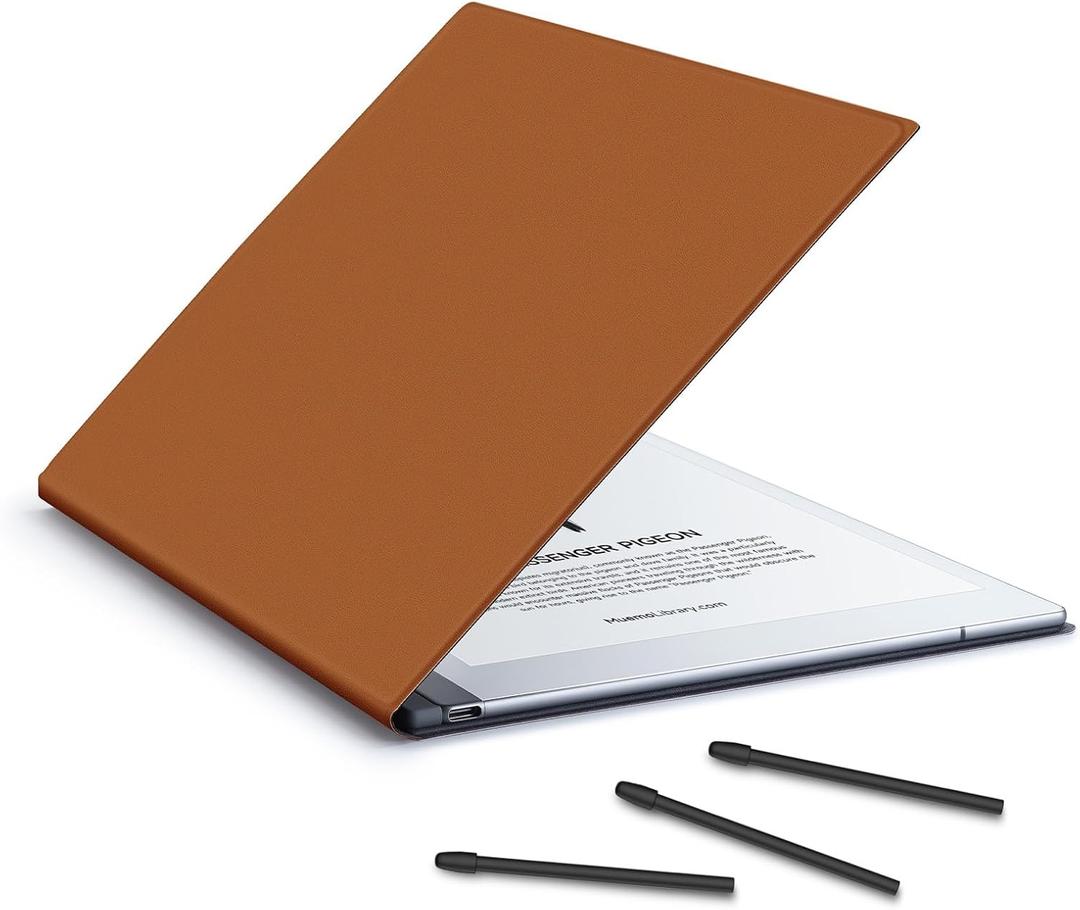 Ayotu Case for Remarkable 2 Paper Tablet 10.3" 2020 Released, Book Folio Design with Bulit-in Magnet, Premuin PU Leather Cover, Brown (Exclusive Templates Provided)