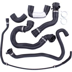 MOTOKU Radiator Coolant Water Hose Pipe Kit for BMW N51B30A Engine 135i 2008-2010 335i xDrive 335xi 2007-2010 X6 2008-2019 X5 2007-2019