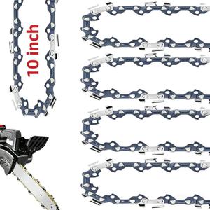 5 Pack 10 Inch Chainsaw Chain 3/8" LP Pitch .043" Gauge 40 Drive Links, Fits For Milwaukee Pole Saw Chain,EGO PSA1000Fits for Ryobi 10 Inch Chainsaw Chain Worx WG322, LCS1020, CMCCS610D1 - R40